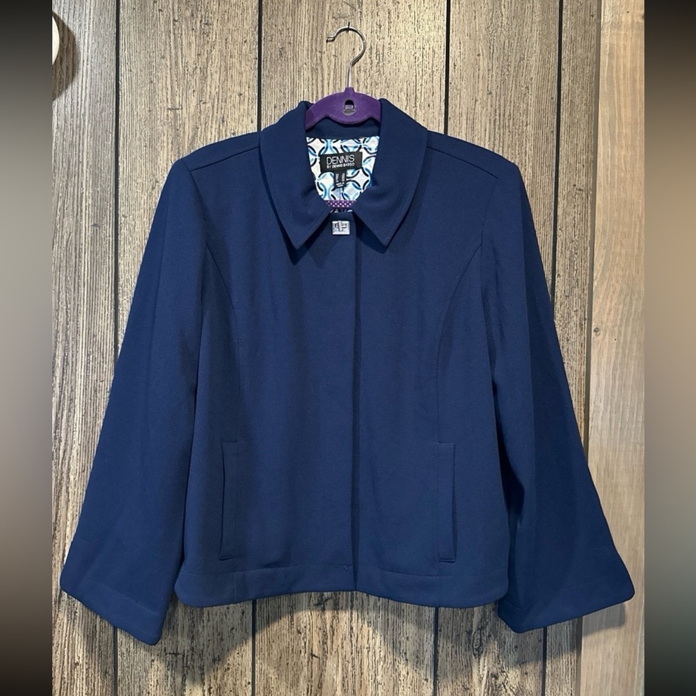 Dennis Basso Luxe Crepe Bracelet Sleeve Jacket